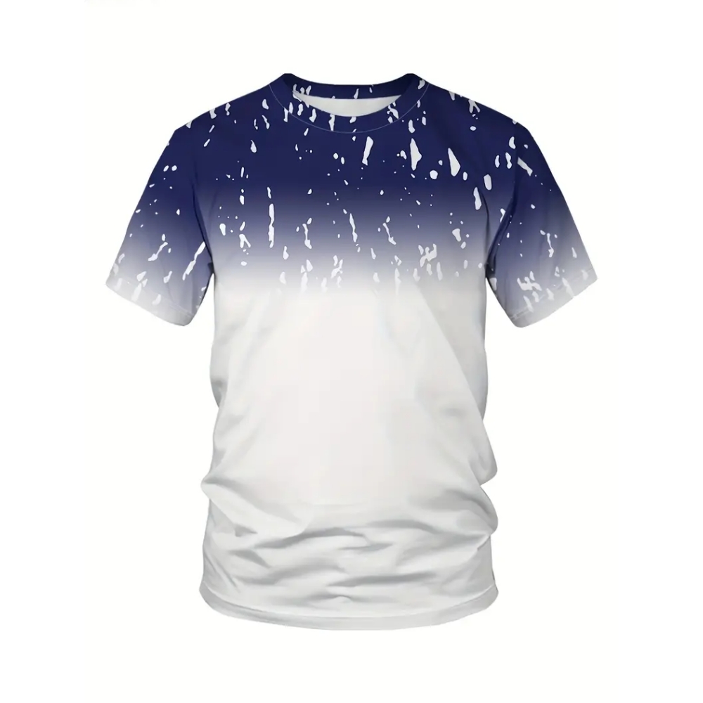 Gradient Striped Printed T-shi - Badminton Png ulasan dan harga