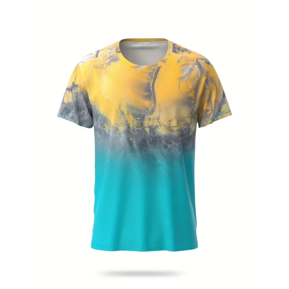 Gradient Striped Printed T-shi - Badminton Png ulasan dan harga